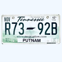 2017 United States Tennessee Putnam County Passenger License Plate R73 92B - €9,25 EUR