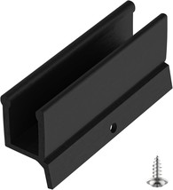 Palpitatec Black Sliding Shower Door Bottom Guide With Screw Fits For, 1... - $29.96