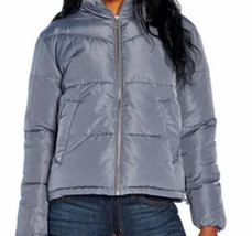 Three Dots Womens Puffer Jacket,Size Medium,Blue - $110.00