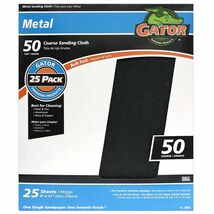 Gator 9" x 11" Emery Cloth Sanding Sheets, 150 Grit, 25 Pack - $34.95+