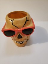 Vintage 1992 Barton Kool Buddies Skull w/ Sunglasses Beer Can Koozie Halloween - £19.54 GBP