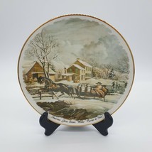 Currier and Ives Plate 1987 American Farm Scenes &quot;Winter&quot; Heritage House Limited - £14.72 GBP