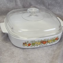 Corning Ware Spice of Life A-10-B Casserole Dish with Pyrex Lid  10x10x2&quot; - $32.33