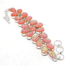 Orange Australian Triplet Opal Gemstone Handmade Bracelet Jewelry 8-9&quot; SA 922 - £10.93 GBP