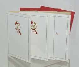 Hallmark Disney Mickey Mouse Joy Christmas Cards Set of 4 Red Envelopes - £14.93 GBP