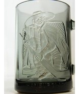 Vintage  McDonalds Hamburgler Playing Hockey Smoked Glass Mug Tumbler Cup  - $47.47 CAD