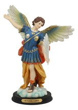Ebros Archangel Saint Gabriel Statue 11.75&quot;Tall Messenger With Brass Name Plate - £36.76 GBP