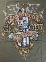 Amphibious Outfitters Men&#39;s T-Shirt XXL Lead Follow or Get Out of the Wa... - $28.49
