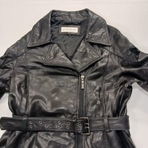 Jones New York Women's Black Genuine Leather Full Zip Coat Jacket Size XL image 14