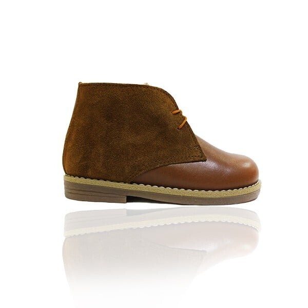Leder Wildleder Handgefertigte Stiefel für Kinder Unisex Braun Item image 4