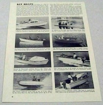 1954 Magazine Photo Kit Boats for Do-It-Yourself 8 Models Shown - $10.43