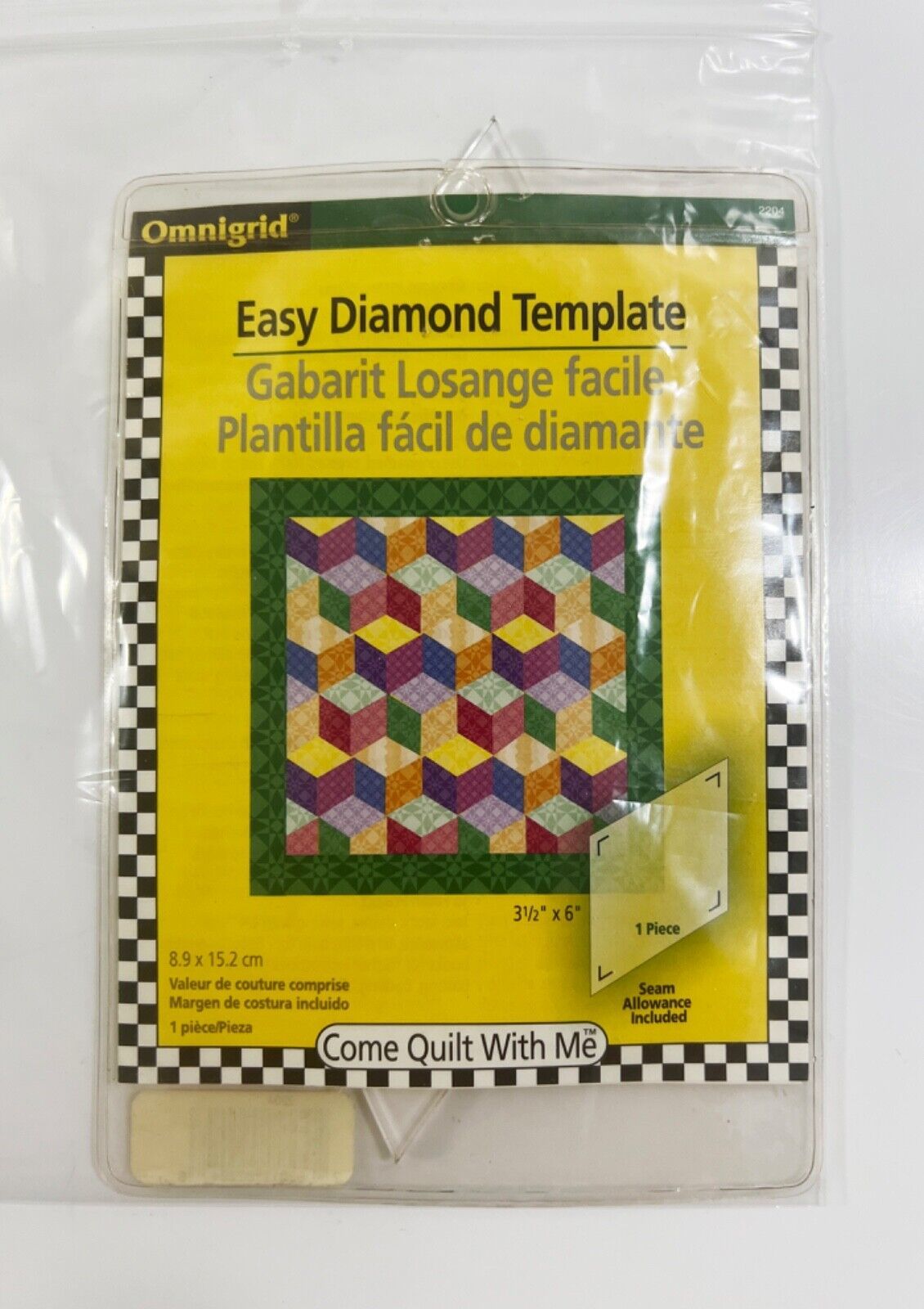 Omnigrid Diamond Template -1 Piece- Model #2204 - $6.92