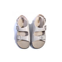 $195 SAS Sandals Size 11 Web Linen Beige Relaxed Comfort Sandals USA - £113.67 GBP