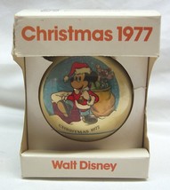 Vintage Schmid 1977 Walt Disney Santa Mickey Mouse Christmas Tree Ball Ornament - £19.48 GBP