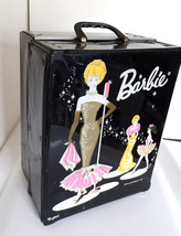 Vintage Ponytail Barbie Black Double Carry Case Solo in the Spotlight - $64.99