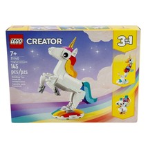 LEGO 31140 Creator 3in1 Magical Unicorn Toy to Seahorse to Peacock  Set NEW - £17.00 GBP