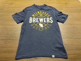 Milwaukee Brewers Men&#39;s Blue MLB Baseball T-Shirt - Majestic - Small - £10.02 GBP