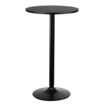 24&quot; Round Pub Table Bistro Bar Height Cocktail Table W/Metal Base Indoor... - £83.22 GBP