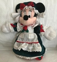 Walt Disney World Minnie Mouse Colonial Holiday 2003 Plush Christmas Out... - $17.99