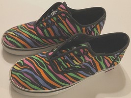 PUNKROSE Low Top Tiger Zebra Stripes Colors Sneakers Shoes Women SN73196 Size 8 - £27.42 GBP