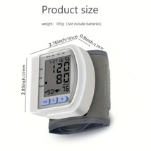 Accurate Blood Pressure Monitoring Made Easy: Wrist Blood Pressure Monitor With - £19.65 GBP