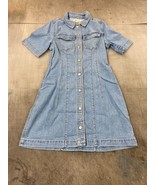 NWT Madewell Denim Seamed Mini Shirtdress in Palermo Wash Size 0 - Paler... - $82.23