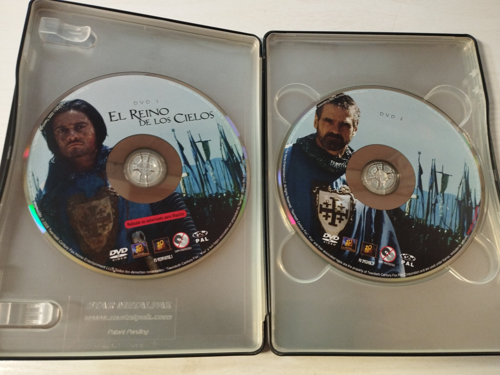 El UK de los Skies Orlando Bloom Ridley Scott 2 X DVD Steelbook Reg 2 Am Item image 4
