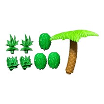 Fisher Price Imaginext Buccaneer Bay Pirate Island Parts Palm Tree Plants Bushes - $4.94