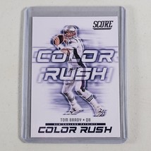 Tom Brady Card #1 Insert Color Rush New England Patriots 2018 Panini Score - $5.99