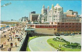 New Jersey Postcard Atlantic City Boardwalk Mariborough Blenheim Dennis Hotels - £1.65 GBP