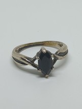 Vintage Sterling Silver 925 Avon Black Onyx Ring Size 8 - £17.31 GBP
