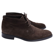 Tod&#39;s Lace-Up Boots In Suede Men Brown Size 6.5 - £58.08 GBP