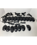 Lot of 17 Optical USB Mouse Mice Black Mixed Brand Logitech Dell Amazon Verbatim - $24.70