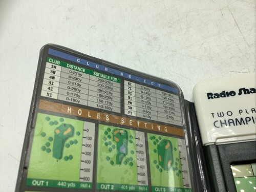 RADIO SHACK handheld 2-Player Championship Golf electronic game 18 holes LED Item image 5