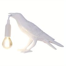 Raven Table Lamp Birds Desk Lamp Resin Crow Wall Sconce Creative Night L... - $43.59