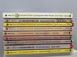 Vintage Lot of 9 Martin Babysitters Club #1, 3, 6, 15, 29, 49, 61, 111 + Super - £17.68 GBP