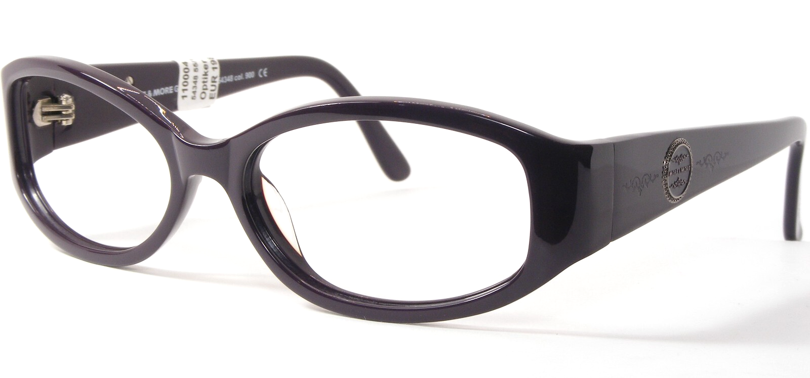 MORE &amp; MORE 54348 900 Dark Purple Plum UNIQUE EYEGLASSES FRAME 55-16-135... - $79.20