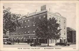 McPherson KS New Hotel Hawley Kansas Postcard A23 - $9.95