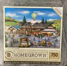 MasterPieces Homegrown SUNNY FARMS 750 piece puzzle autumn fall. - $14.11