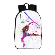 Gymnastics Art Backpack Men Women Laptop Backpack for Travel Gymnast Boys Girls  - £29.64 GBP