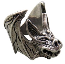 Quality FLYING CREEPY BAT BIKER RING BR081 jewelry gothic unisex MENS NE... - $217.13 MXN
