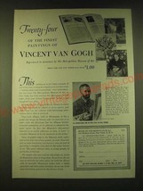 1950 Book-of-the-month Club Ad - paintings of Vincent Van Gogh - $18.49