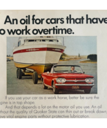 1968 Quaker State Motor Oil Advertisement Automobilia Pure Pennsylvania ... - €26,05 EUR