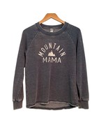 Womens Long Sleeve Crewneck Sweatshirt MOUNTAIN MAMA Graphic Size Small ... - $255.84 MXN
