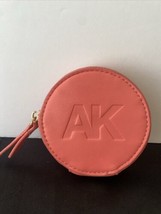 Anne Klein Women’s Pastel Coral Circular Detachable Coin Purse Pouch - £5.47 GBP