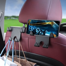 Energy Car Multifunction Hook Carbon Fiber Mobile Phone Hook Bracket Rear Seat B - £12.84 GBP