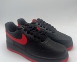 Nike Air Force 1 &#39;07  Black/Red Shoes DC2911-001 Men&#39;s Size 6 - $259.95