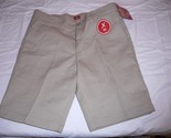 Girls Dickies Flat Front Shorts Khaki Size 16 Slim Fit NEW W TAGS - $14.23