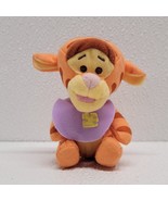 Winnie The Pooh Baby Tigger With Purple Bib 4&quot; Mini Plush - $34.41 CAD
