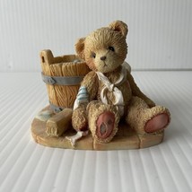 Cherished Teddies 950556 Love Repairs All 1991 Joshua Teddy Bear Wash Tub - £7.58 GBP